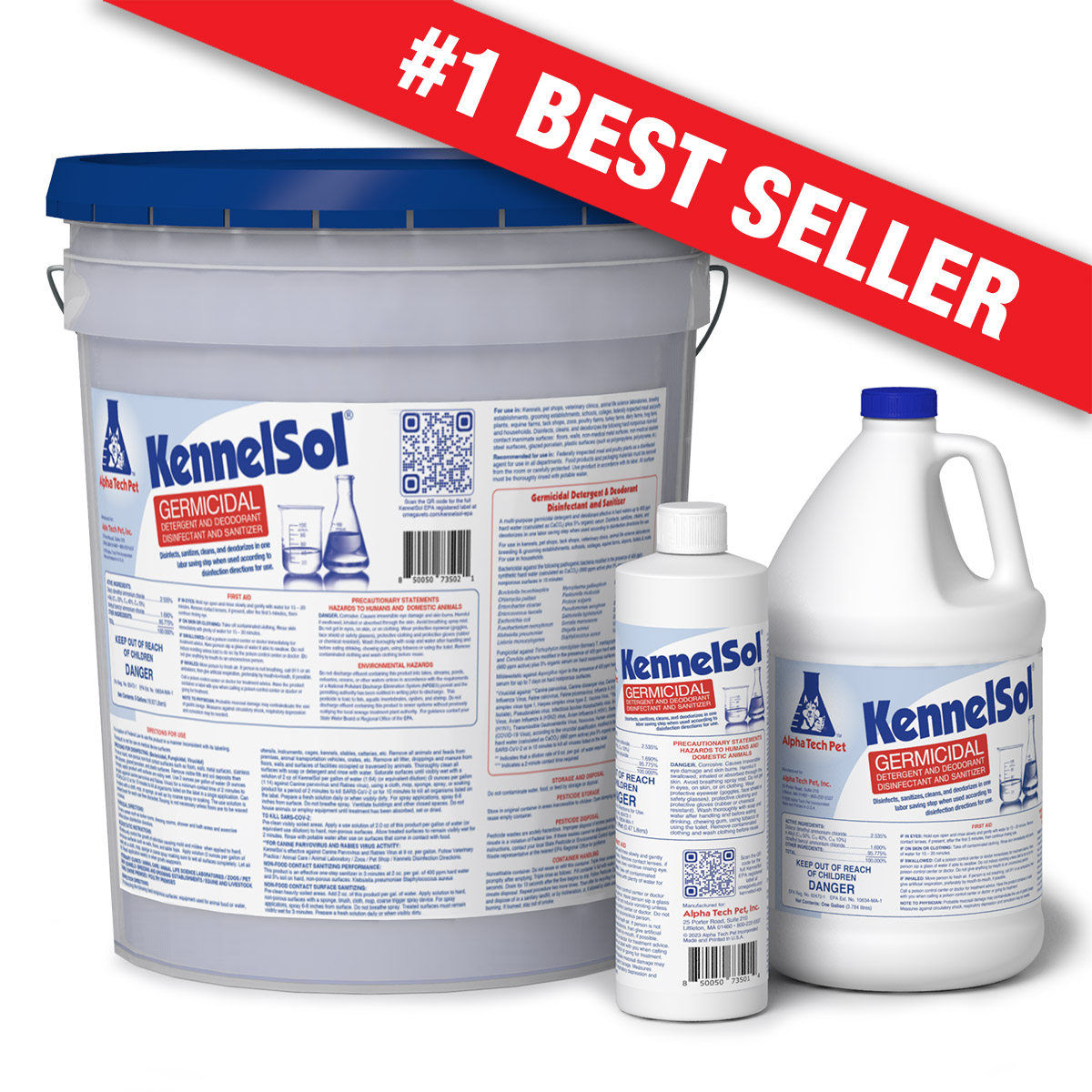 KennelSol Germicidal Cleaner & Disinfectant - Pint, 1, 5, 15 Gallon