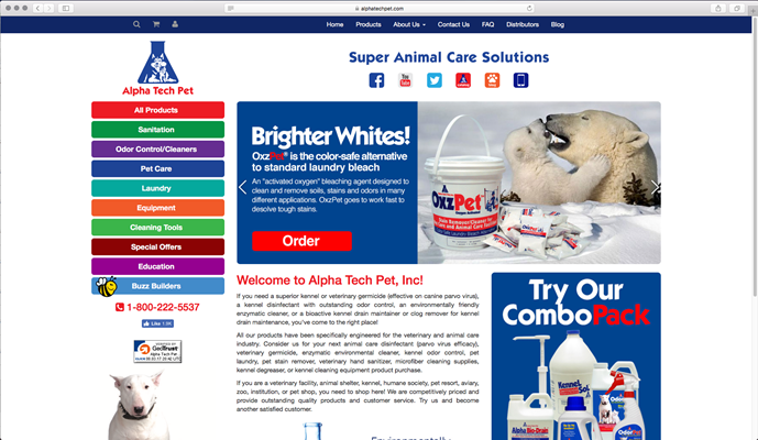 Alpha Tech Pet New Website
